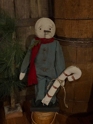 Snowman With Candy Cane 18